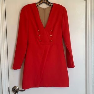 Karina Grimaldi red dress